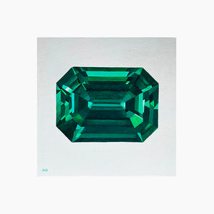 Emerald gemstone fine art print by Amanda Gosse
