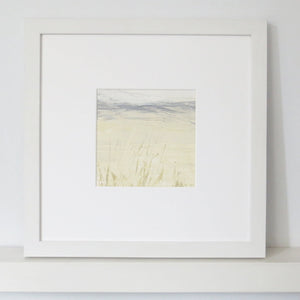 Landscape in Tallow by Sarah Knight Framed White