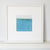 Landscape in Welsh Teal by Sarah KnightFramed White