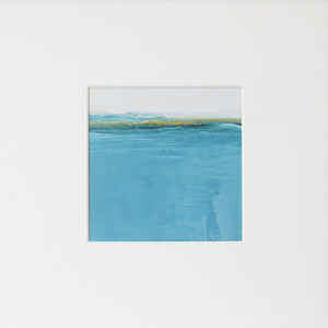 Landscape in Welsh Teal by Sarah Knight in Mount