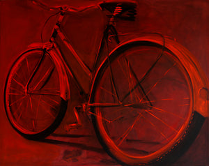 Red Bike by Sarita Keeler Acrylic Display