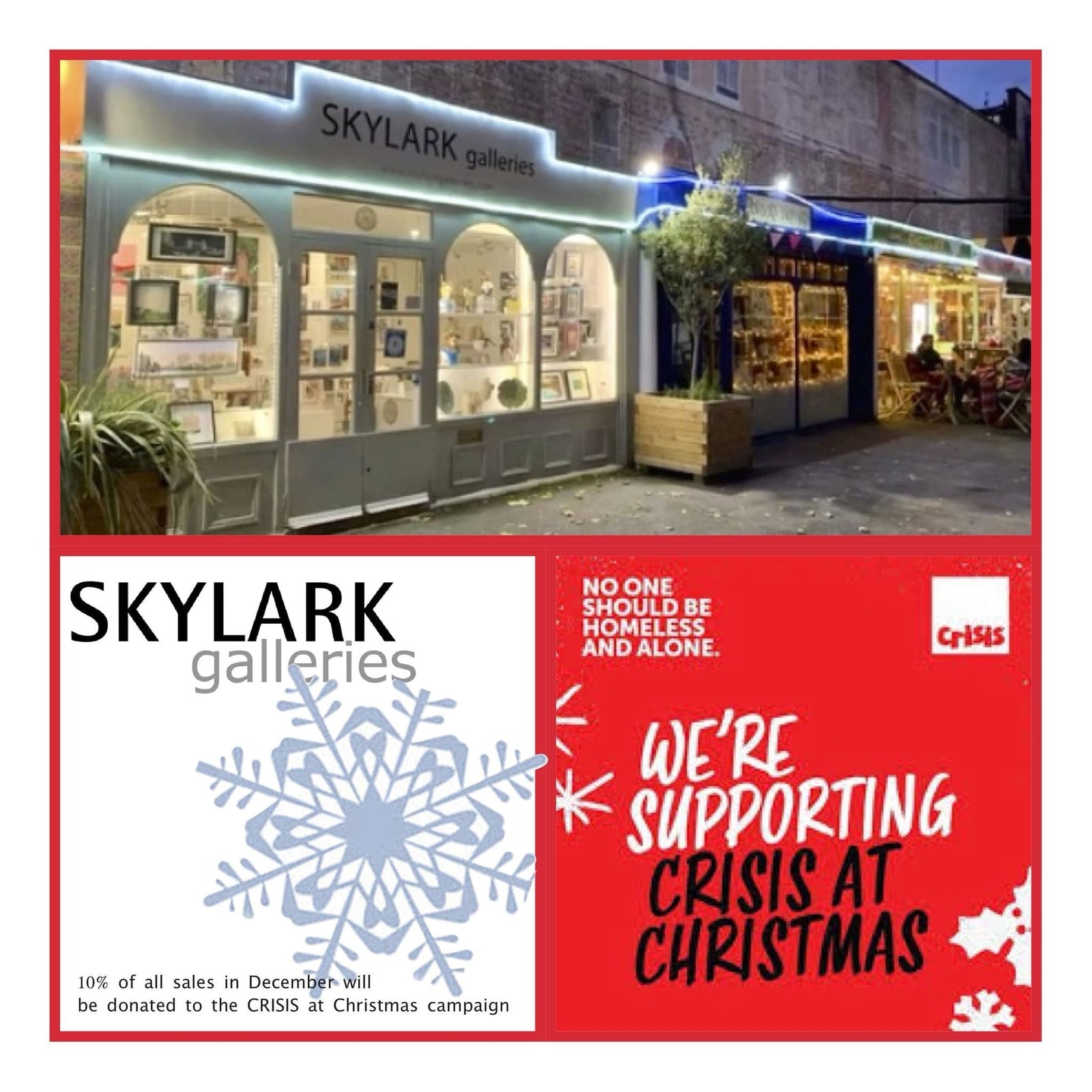 Skylark Artists Support Crisis at Christmas for Seven Years Running