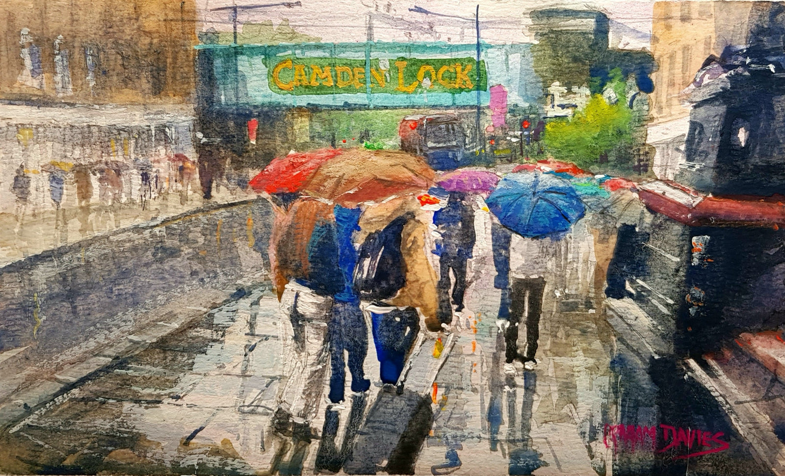 Coloured Brollies at Camdon