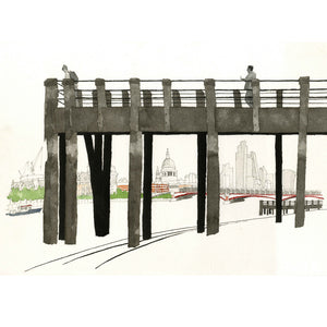 Gabriel's Wharf Pier, Southbank London by David Richardson