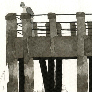 Gabriel's Wharf Pier, Southbank London by David Richardson