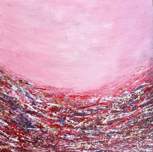 Crimson Tides Painting by Smita Sonthalia