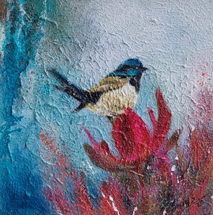 Contemplación en Flor Painting by Smita Sonthalia