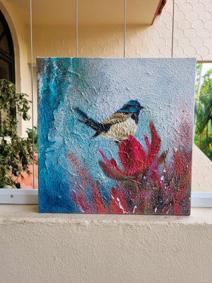 Contemplación en Flor Painting by Smita Sonthalia