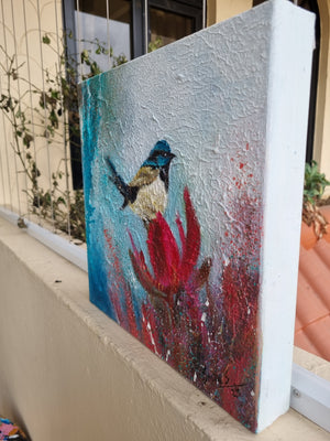 Contemplación en Flor Painting by Smita Sonthalia