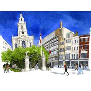 St Mary-le-Strand, London by David Richardson