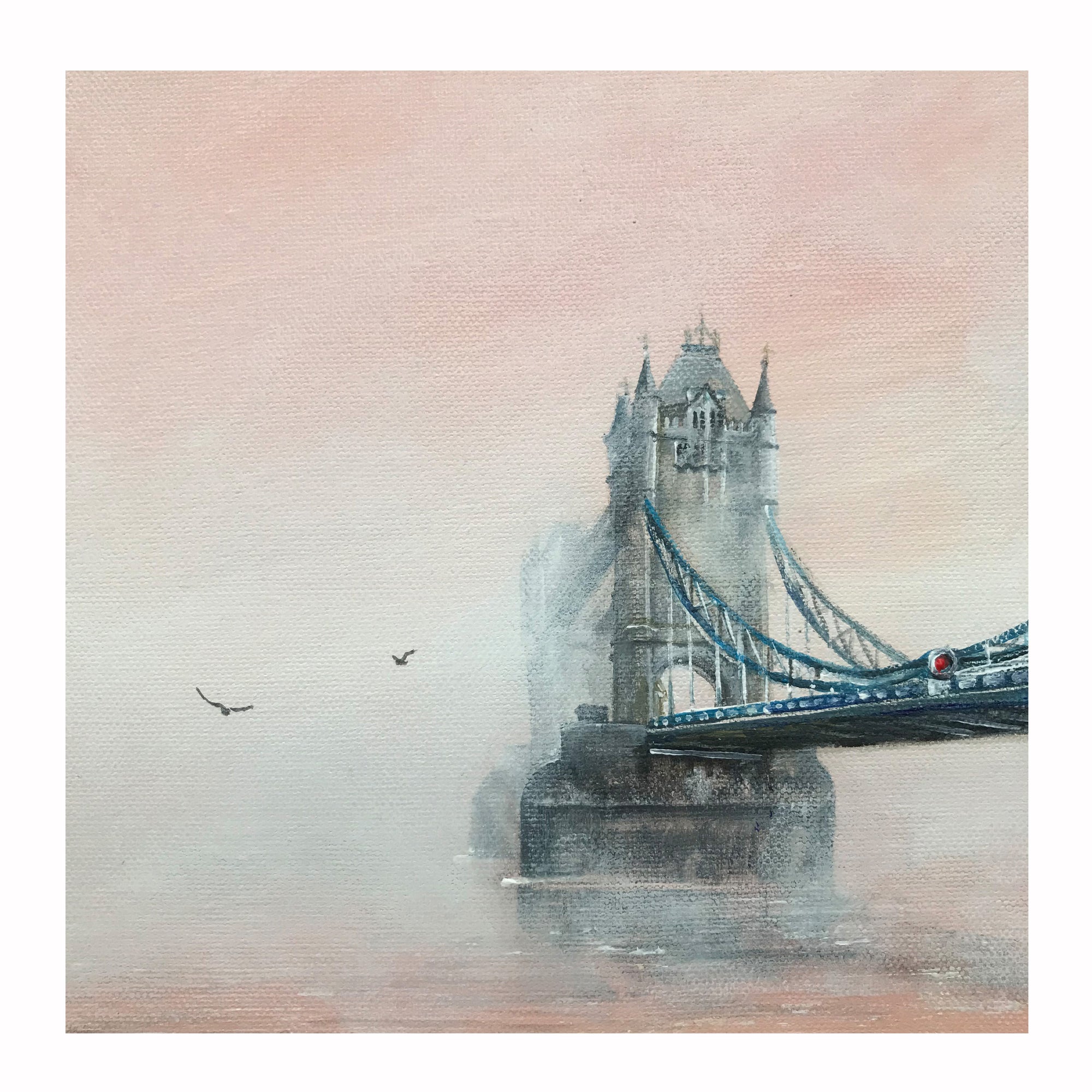 Tower Bridge in mist, by Ed J Bucknall