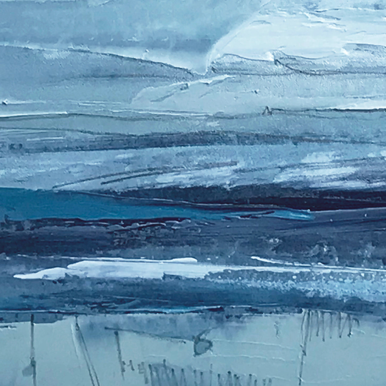 Abstract/Lochside Giclée Fine Art Print by Sarah Knight