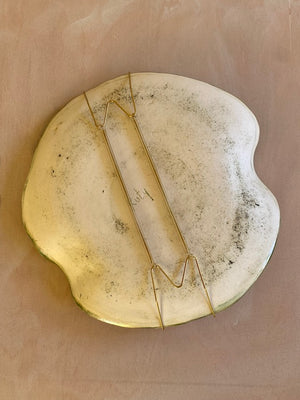 Bright Nasturtium Leaves plate by Ruty Benjamini