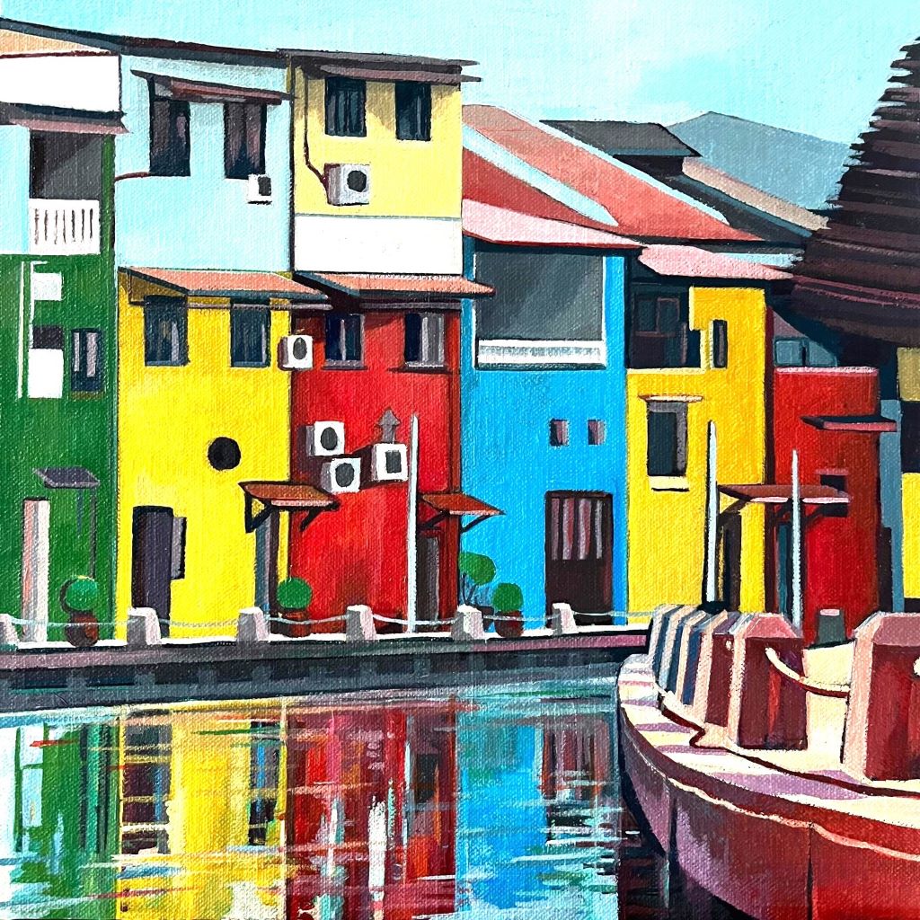 Boat Trip - Malacca by Mary Leach