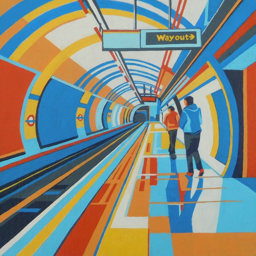 Colours of the Underground by Mary Leach - Fine Art Print