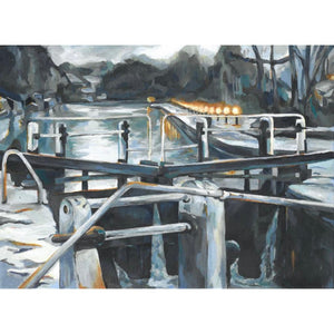 Croxley Moor Lock by Mary Leach — Fine Art Print