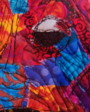 Collaged Elephant Original Textile By Diana Mckinnon