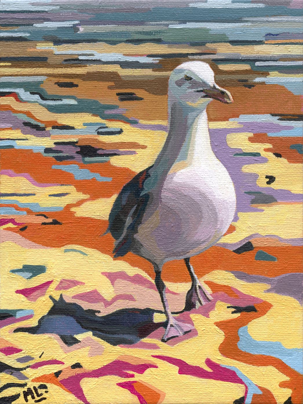 Emma the Seagull by Mary Leach — Fine Art Print