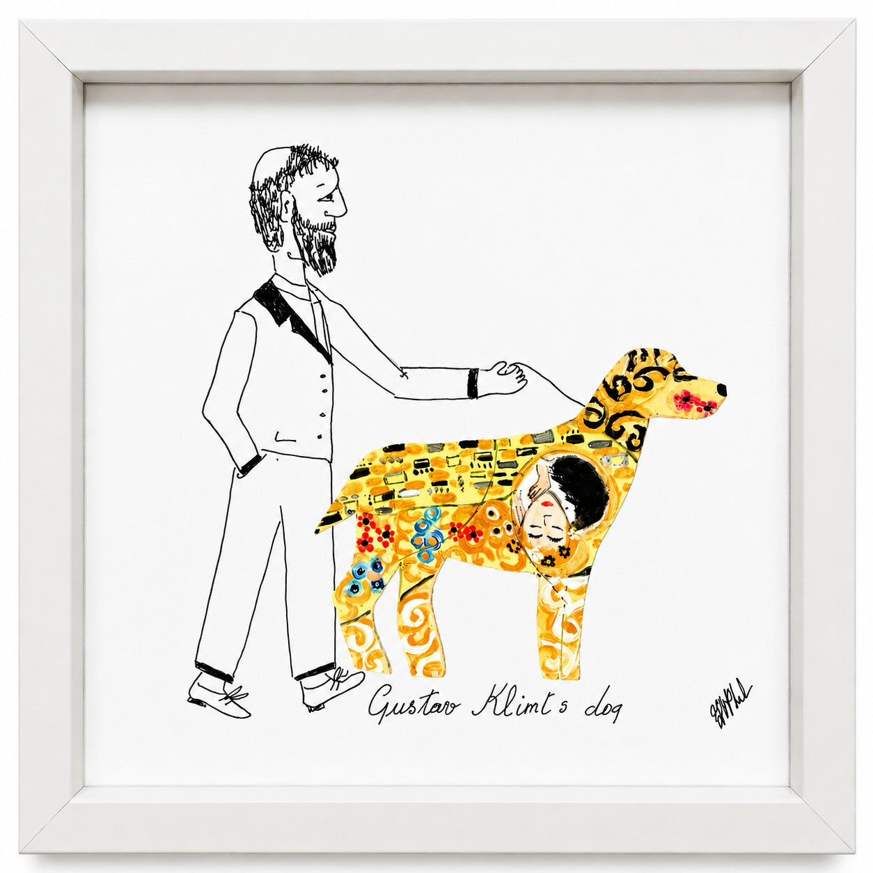Gustav Klimt's dog by Vivien Phelan