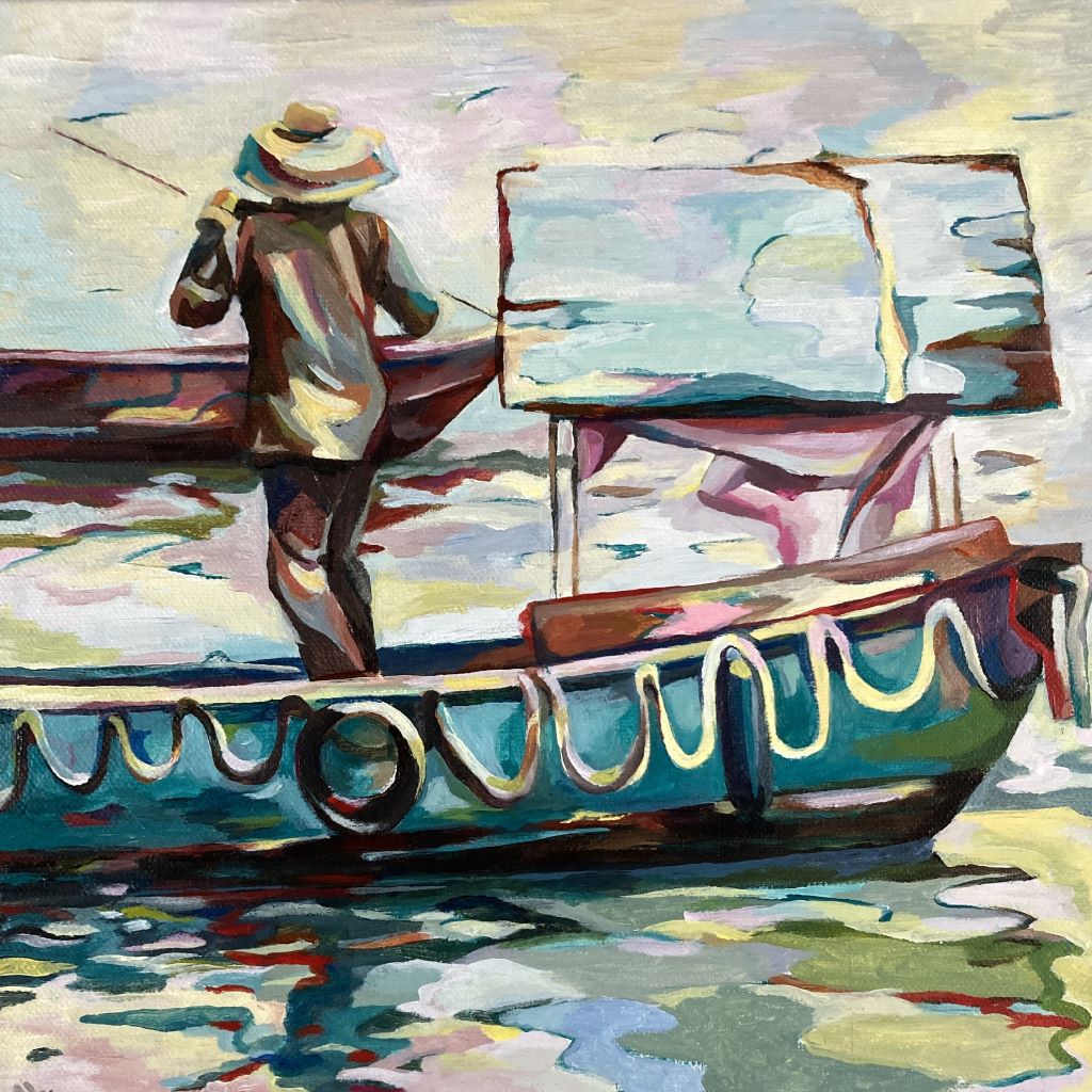 Hong Kong Boatman by Mary Leach