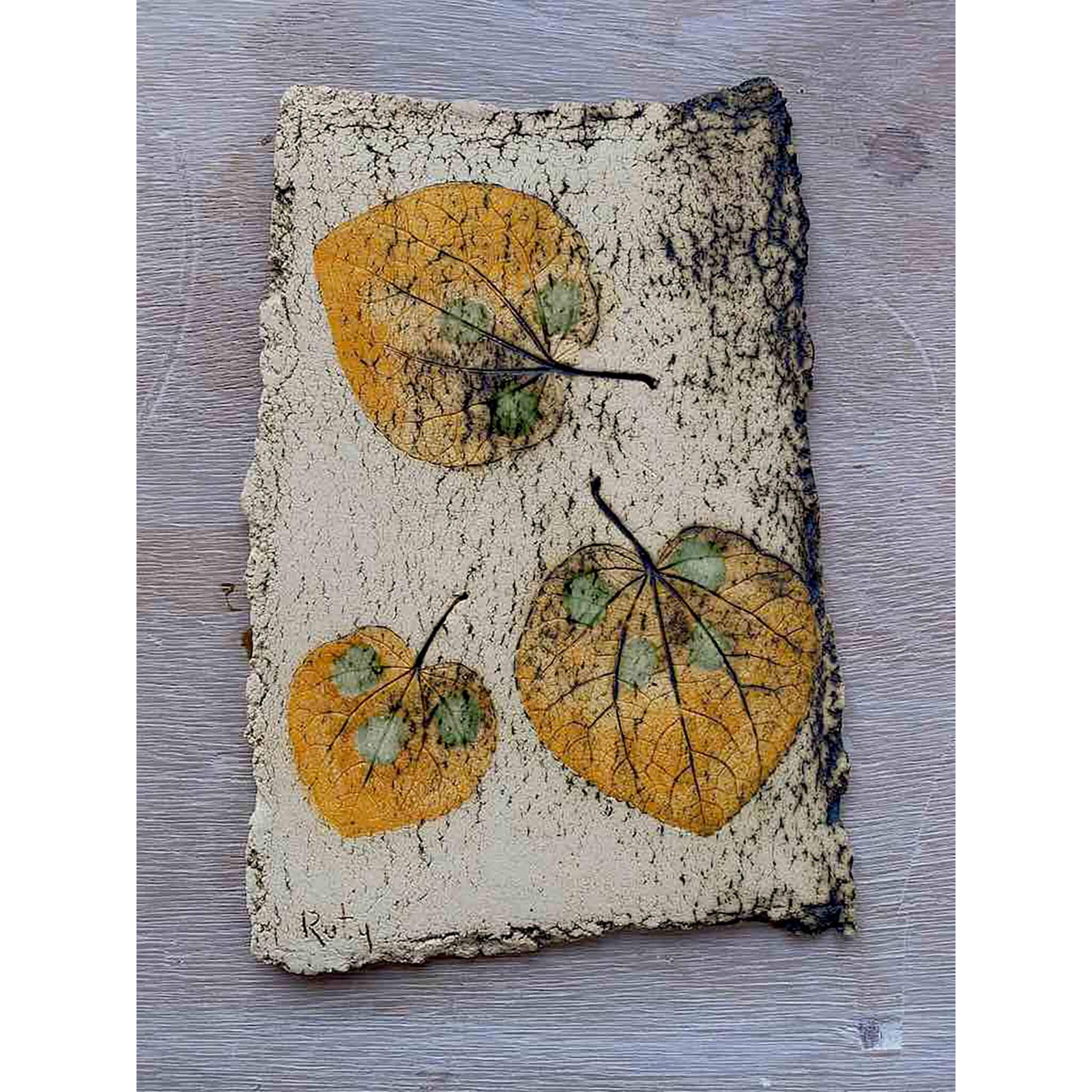 Katsura Leaf Imprints By Ruty Benjamini London Ceramic artist