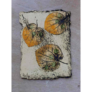 Katsura Leaf Imprints II By Ruty Benjamini London Ceramic artist