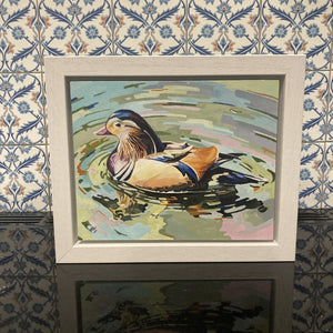 Mandarin Duck by Mary Leach