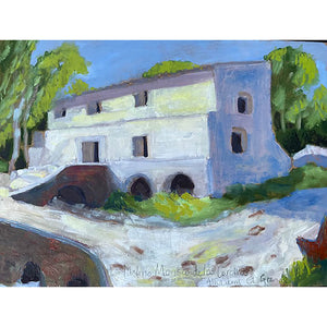 Molino Morisco by Effie Romain an old white Arab mill on the Fahala River in Andalucia