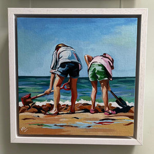 Nostalgia - Sand Building (original painting) by Mary Leach