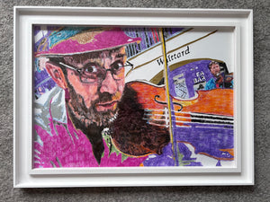 Oopsie Mamushka framed busker multimedia artwork by Stella Tooth