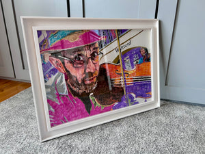 Oopsie Mamushka framed busker multimedia artwork by Stella Tooth side view