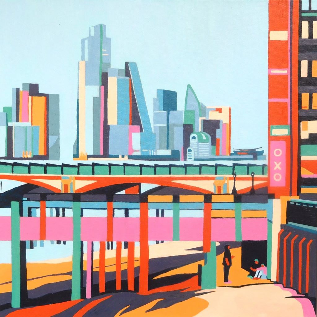 Oxo Tower Wharf, London City View by Mary Leach