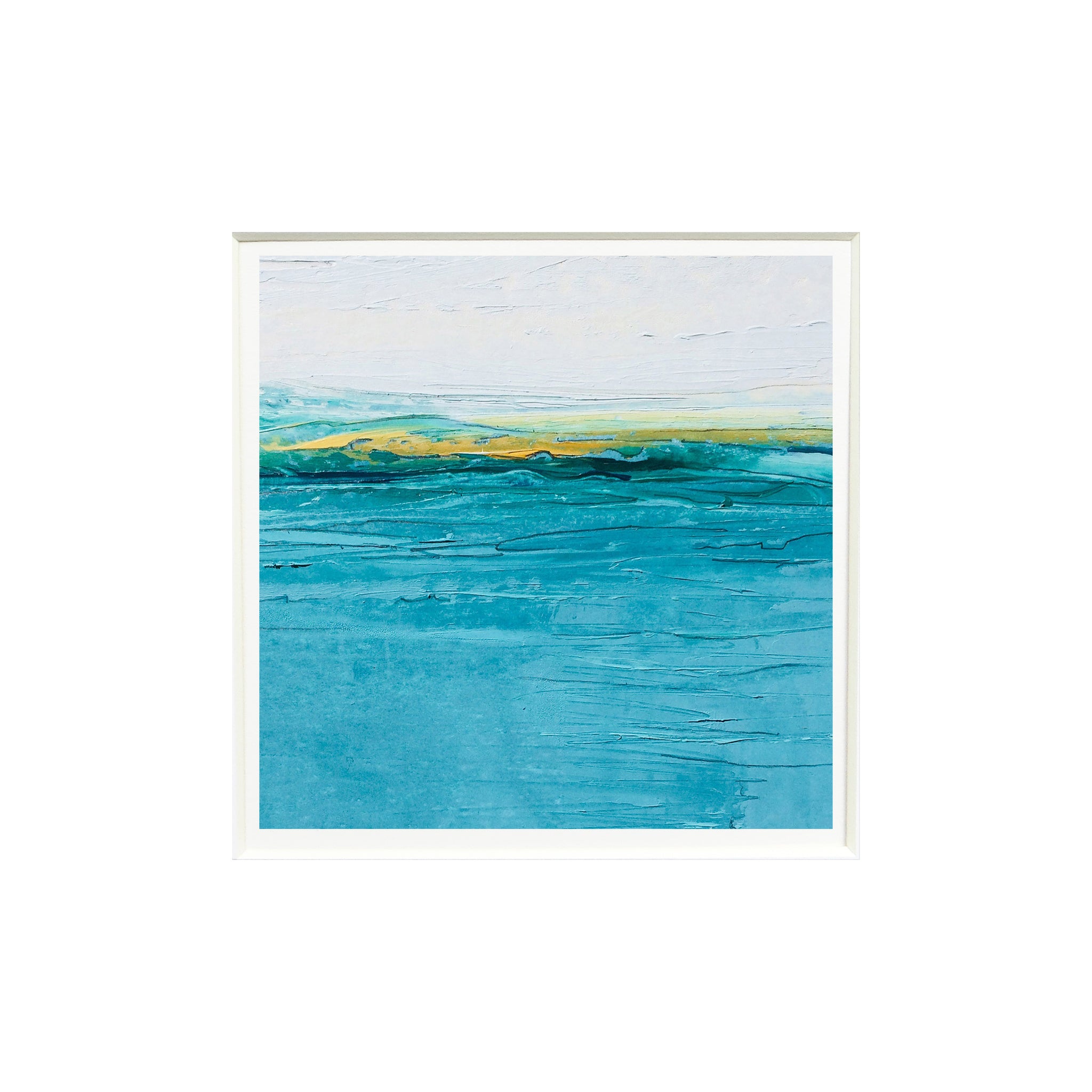 Abstract/Welsh Teal Giclée Fine Art Print by Sarah Knight