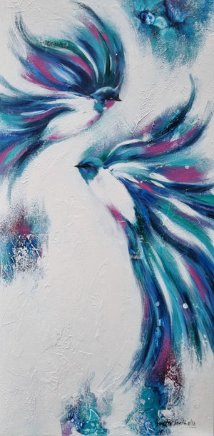 Blue Heaven 2 Painting by Smita Sonthalia