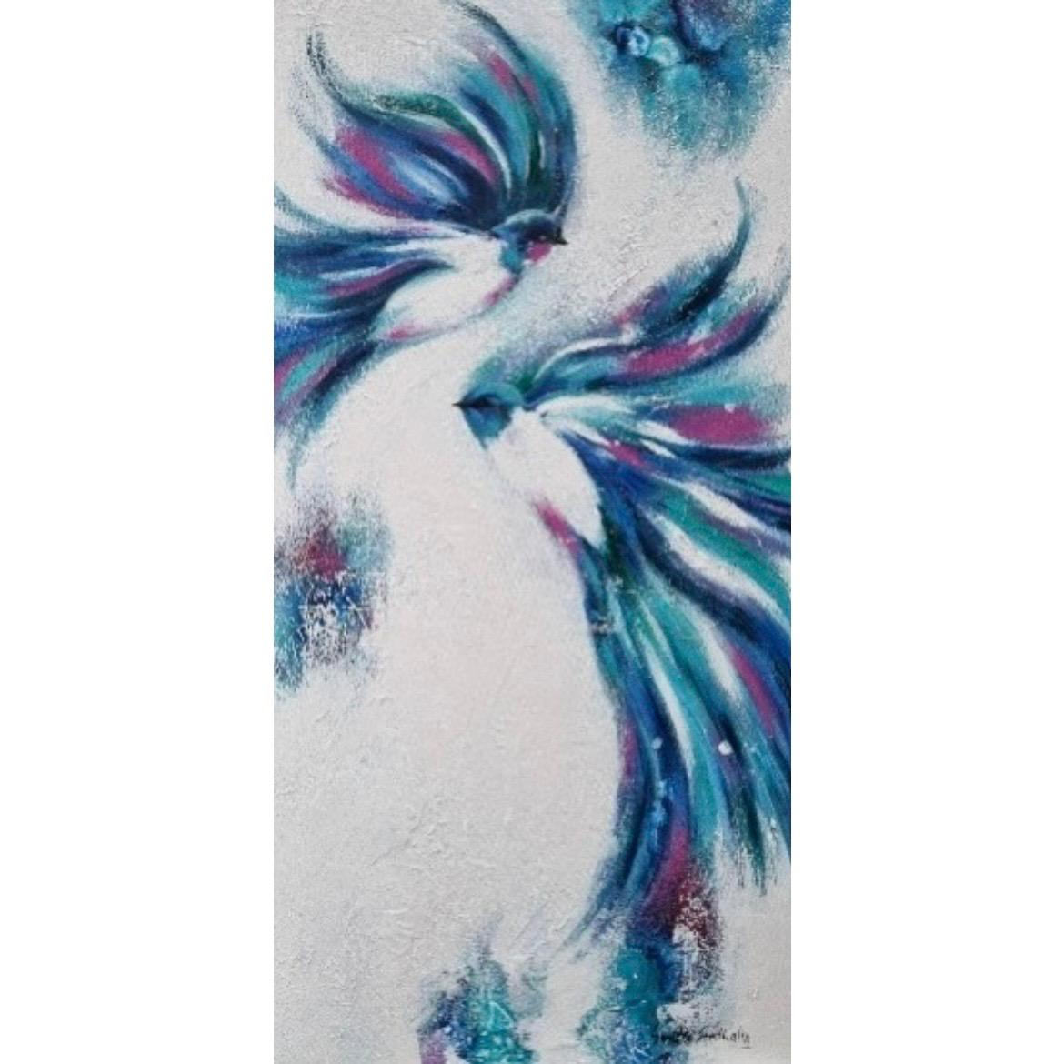Blue Heaven 2 Painting by Smita Sonthalia