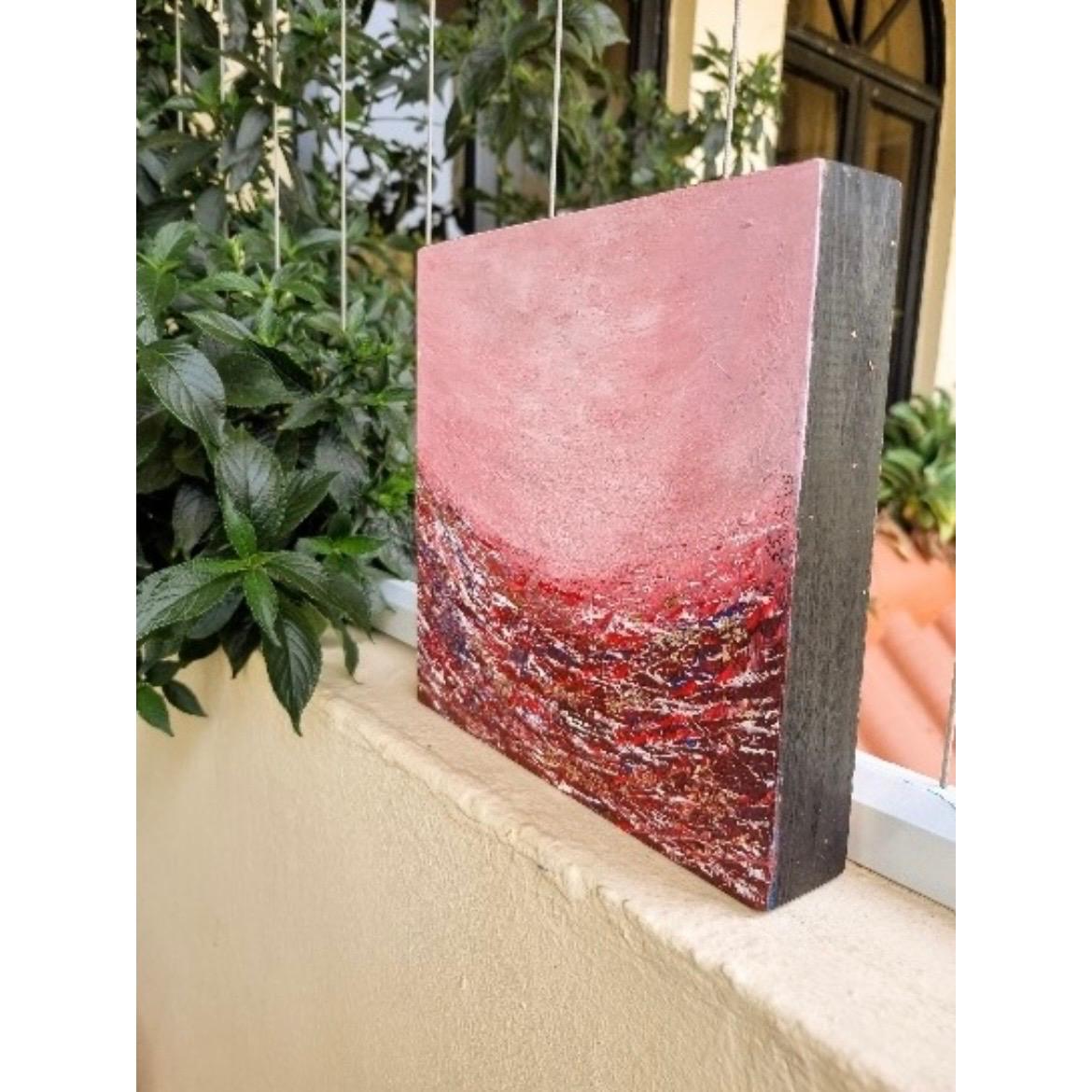 Crimson Tides Painting by Smita Sonthalia