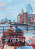 The Bench, View of the Oxo Tower, London by Mary Leach