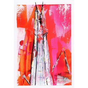 Acrylic painting of The Shard by Rose Owen
