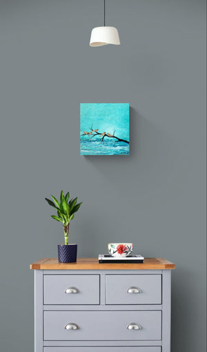 Chit Chat III Bird Painting by Smita Sonthalia