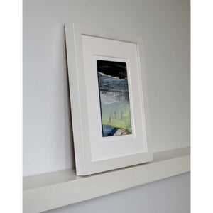 Semi abstract mixed media artwork by Sarah Knight