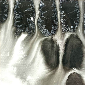 WHISPERING III original artwork using acrylic inks by London based artist Linda Jenkins
