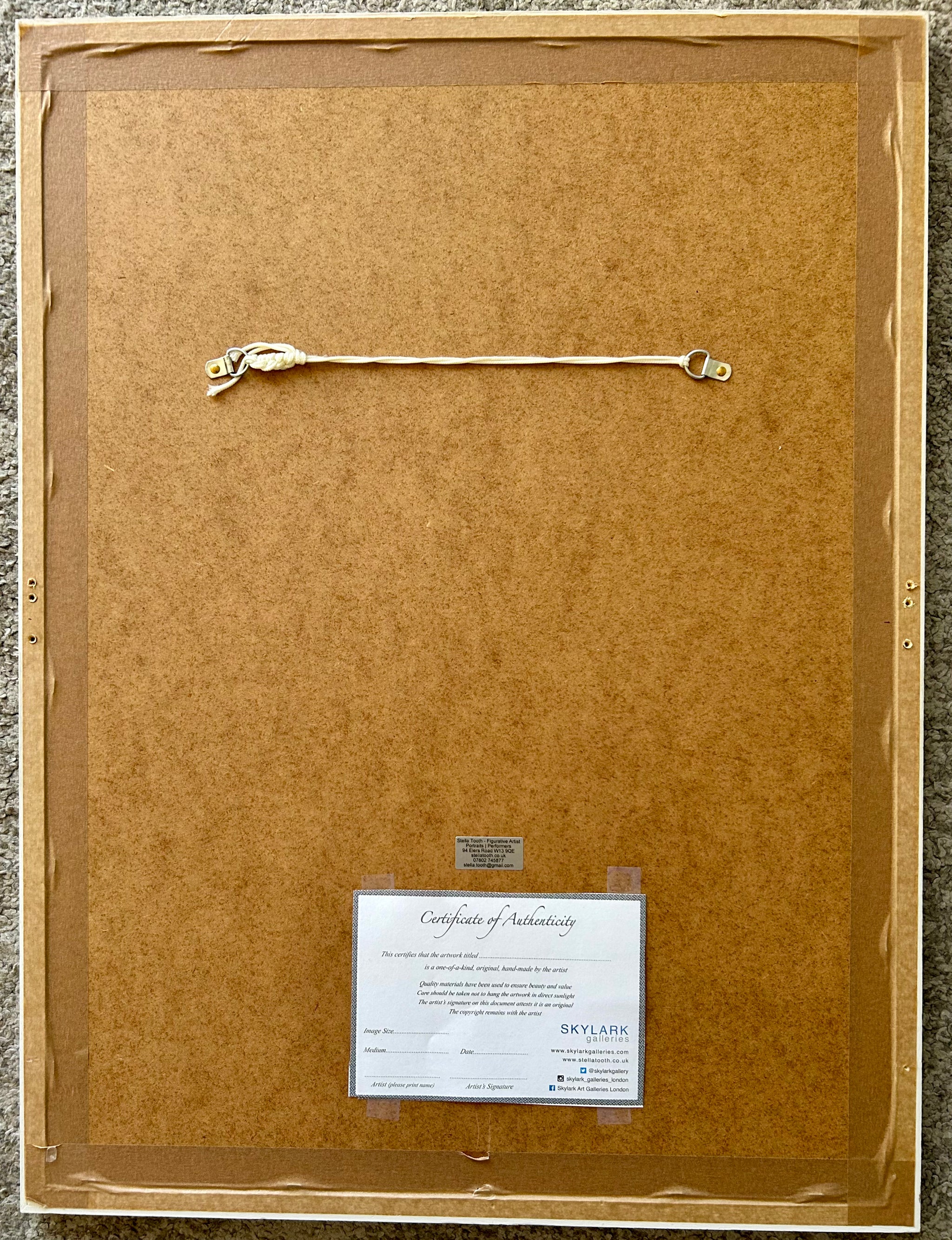 Bob Kerr Whoopee Band  by Stella Tooth artist back view