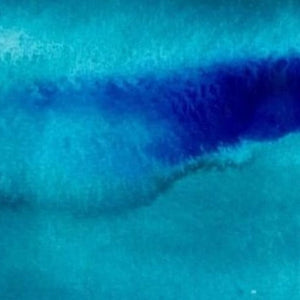 A close up of DRIFT I mixed media original artwork using collagraph print with stitch by London based artist Linda Jenkins
