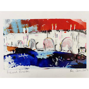 A painting of Richmond Riverside by Rose Owen