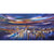 Canvas Print Reflected in you by Sara Sherwood, abstract and cityscape artist, is a colourful panoramic view of London painted in oil on canvas.