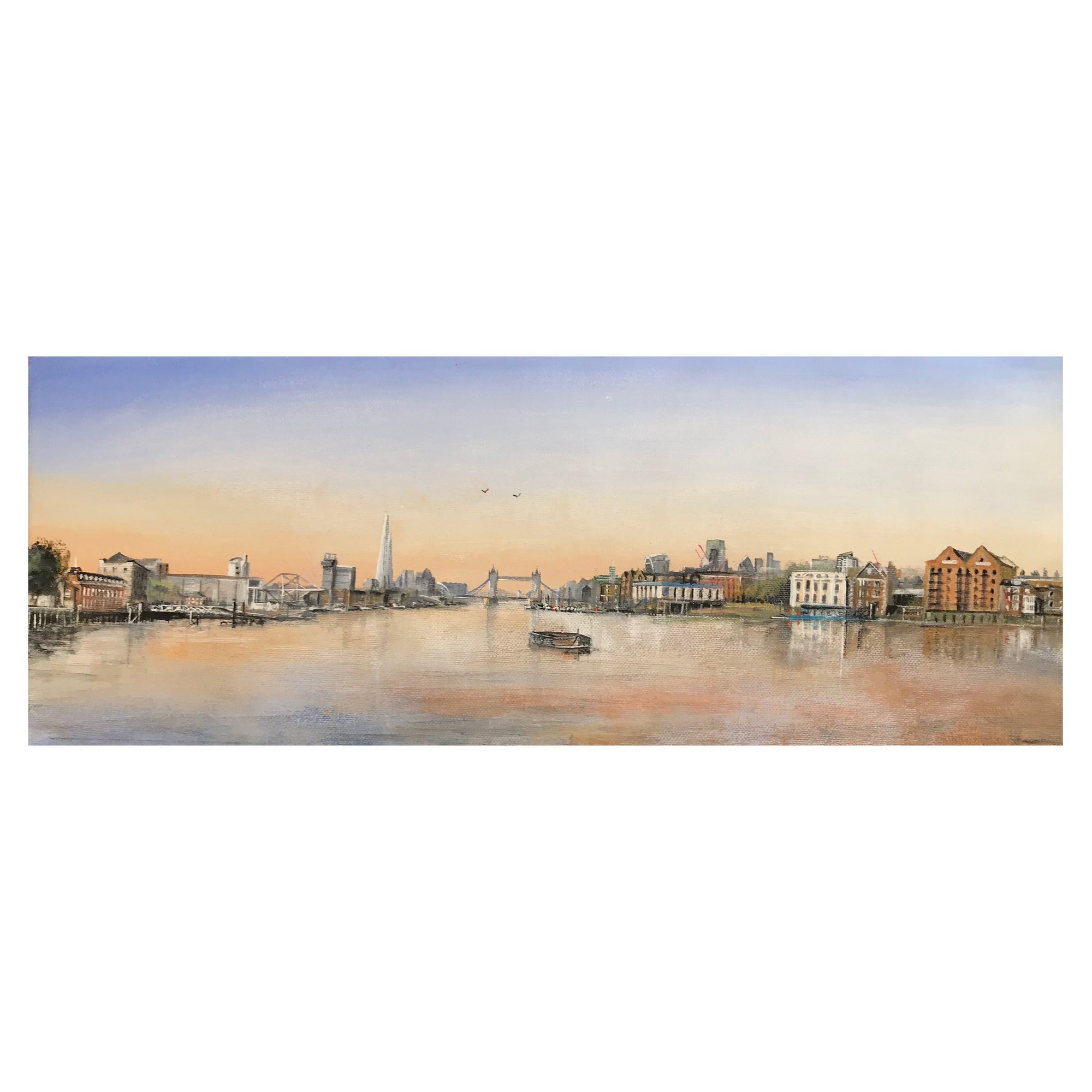 Rotherhithe towards Tower Bridge, by Ed J Bucknall — Fine Art Print