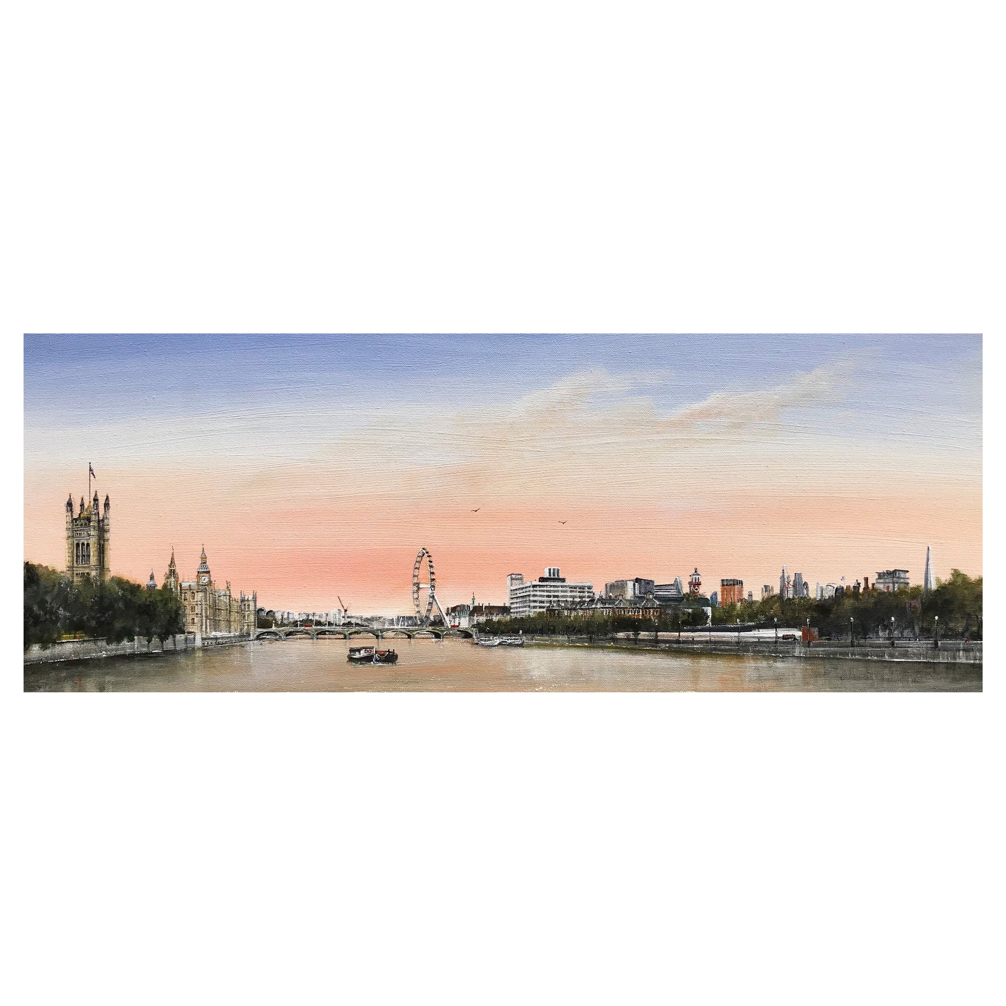 The Thames from Westminster by Ed J Bucknall — Fine Art Print