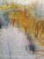 Amber, Grey, White acrylic and collage artwork by London visual artist Carol Edgar detail