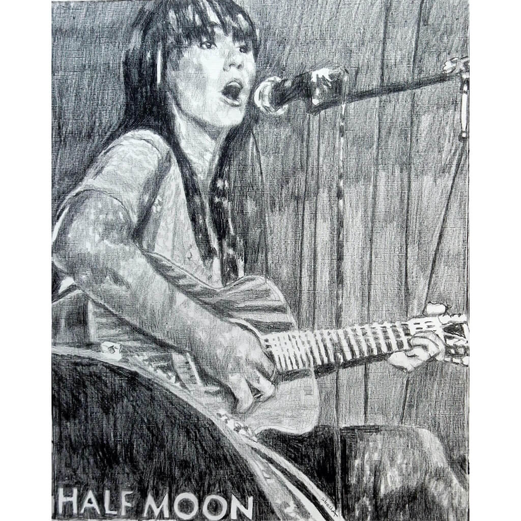 Anna Wolf at the Half Moon Putney original artwork by Stella Tooth