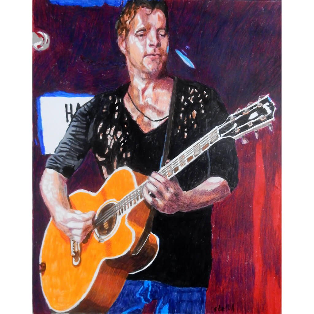 Arno Carstens at the Half Moon Putney Original Artwork by Stella Tooth
